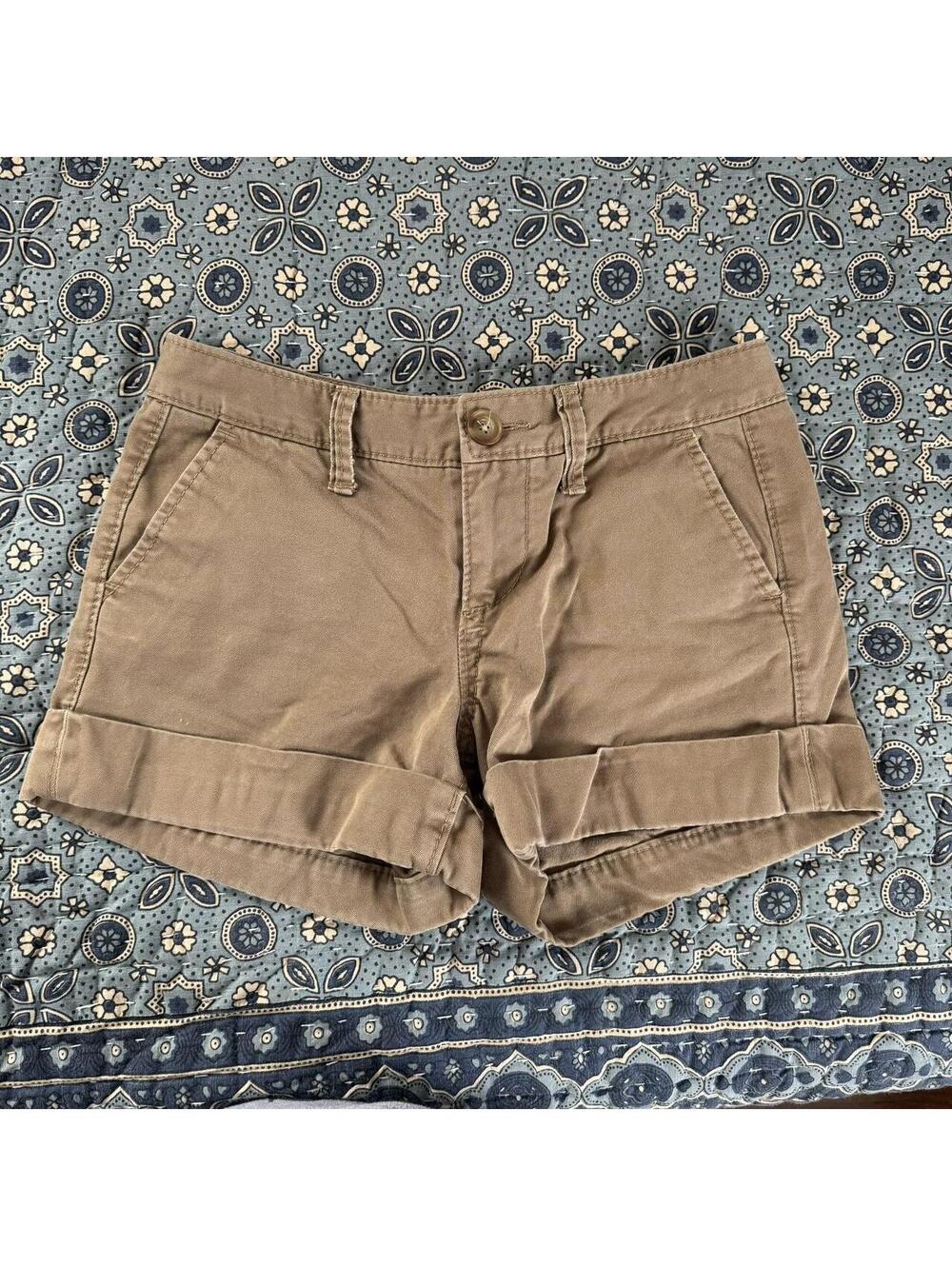 Old Navy y2k tan low-rise shorts